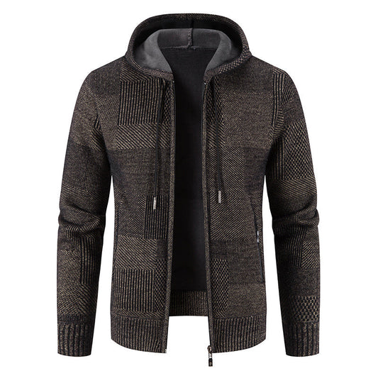 Veste à capuche homme patchwork tendance - LuxeStyle