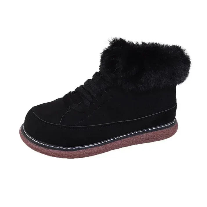Bottes Hivernales Doublées Fourrure avec Semelle Grip