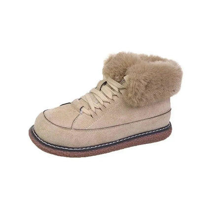 Bottes Hivernales Doublées Fourrure avec Semelle Grip