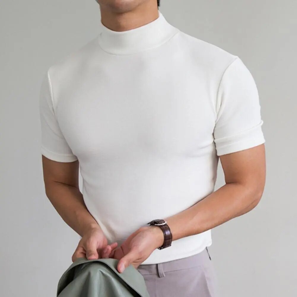 T-shirt Slim Fit pour Homme | Col Montant