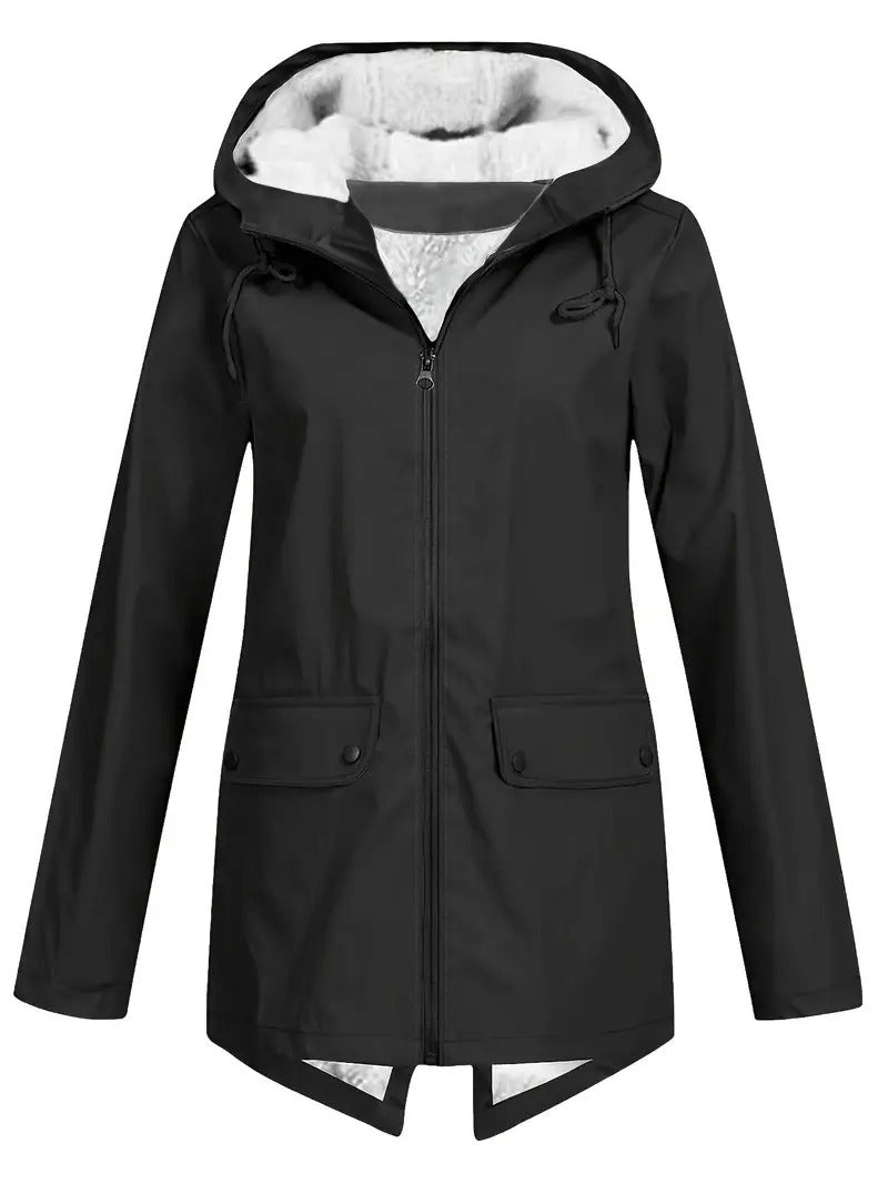 Veste Femme Mode Hiver à Capuche Longue - LuxeStyle