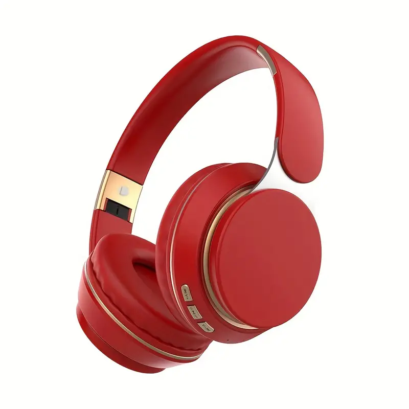 Casque Bluetooth Rouge High-Tech Écouteurs - LuxeStyle