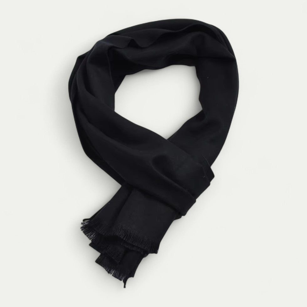 Écharpe Homme Hivernale À Franges Chic - LuxeStyle