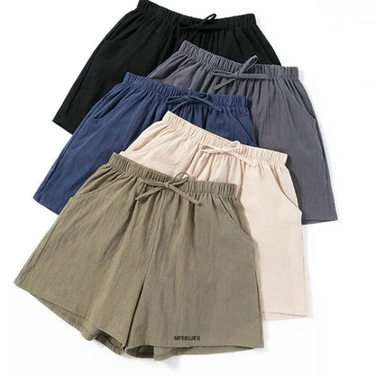 Shorts en Lin Homme 5 Pièces Colorés - LuxeStyle