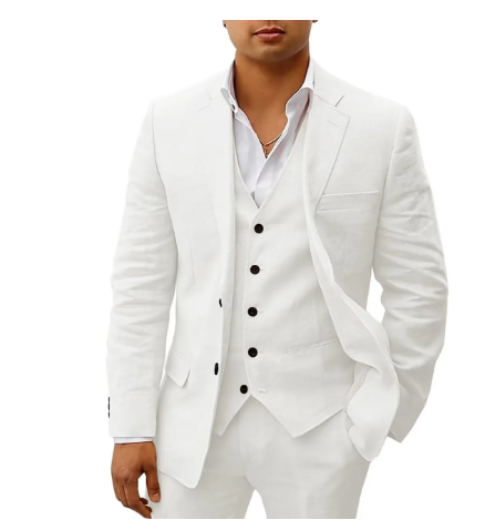 Costume Mariage Été Homme 3 Pièces Élégant