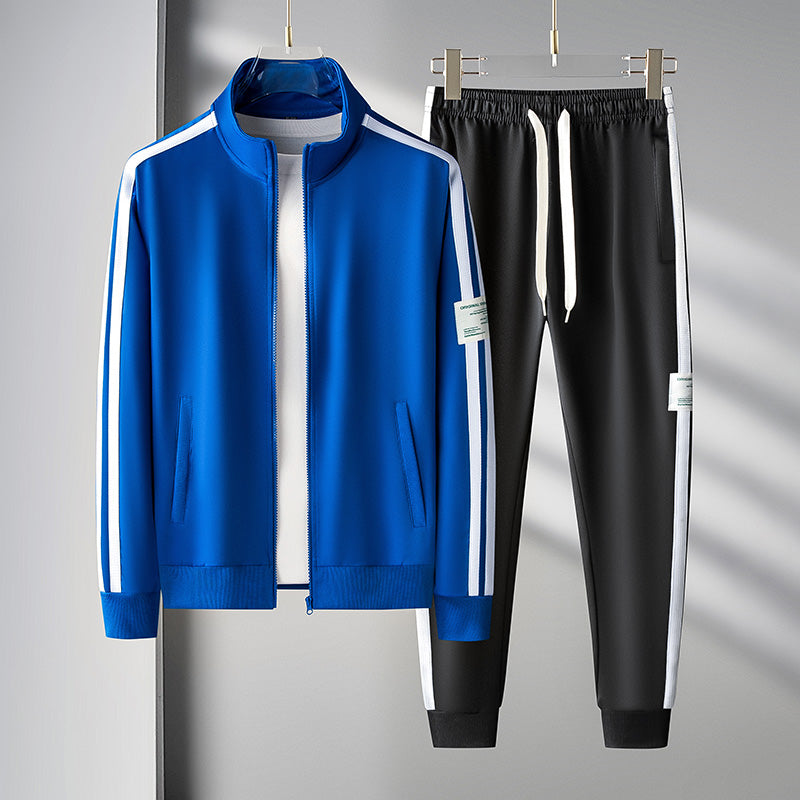 Costume Décontracté Homme Veste et Pantalon Sport
