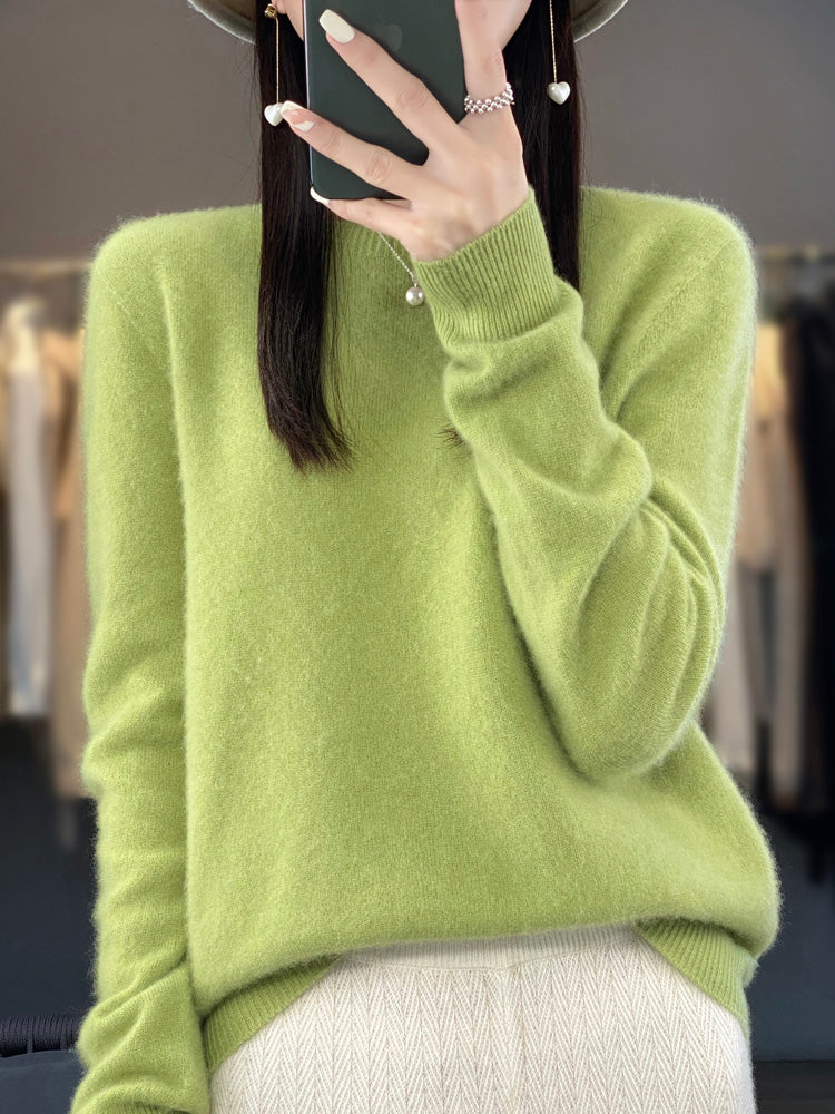 Pull Femme Hiver Vert Foncé