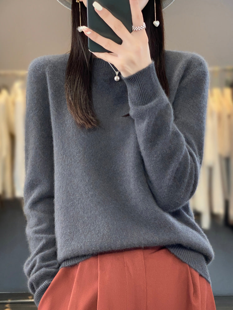 Pull Femme Hiver Vert Foncé