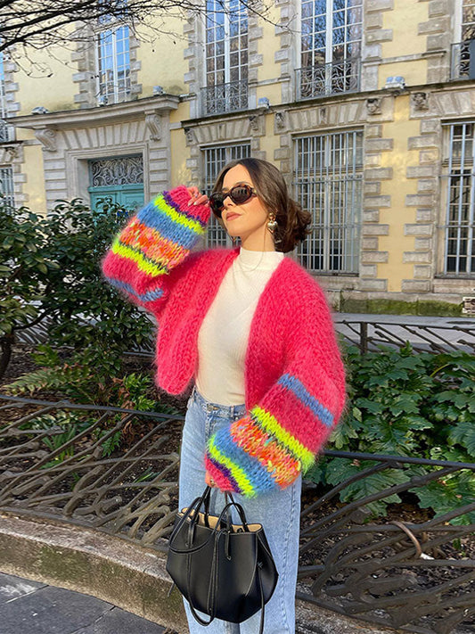 Cardigan Femme Hiver Coloré - LuxeStyle