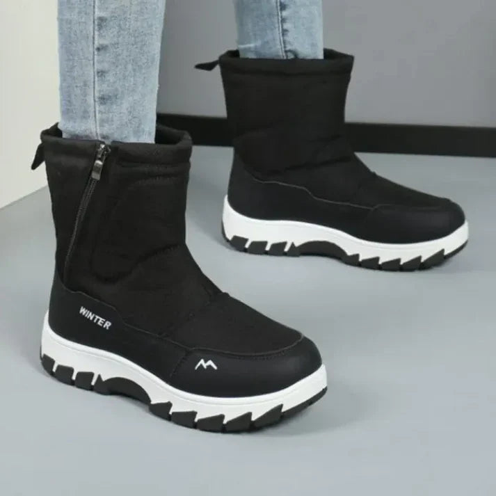 Bottes Chaussures Femmes Confort Fermeture Éclair - LuxeStyle