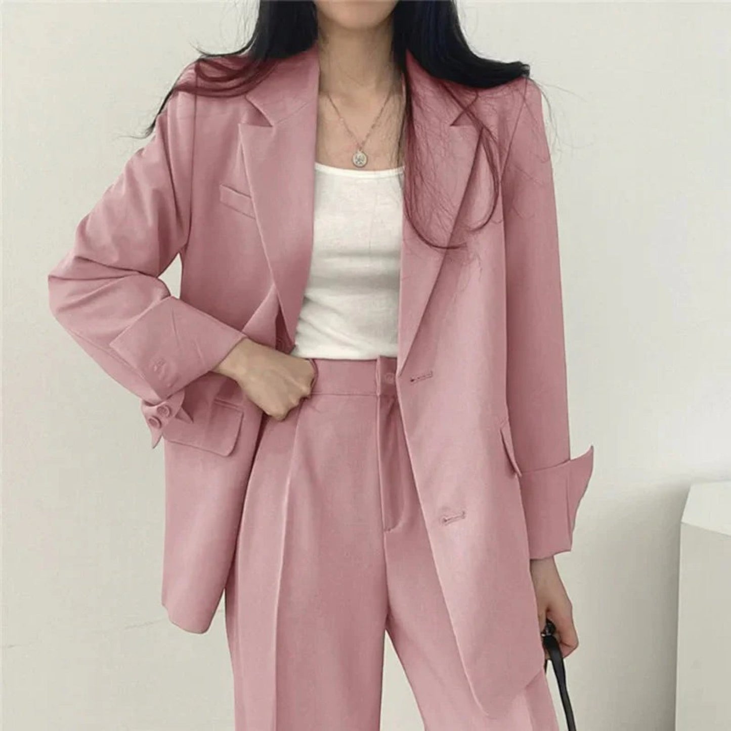 Élina | Ensemble Blazer Surdimensionné Décontracté Pour Femmes