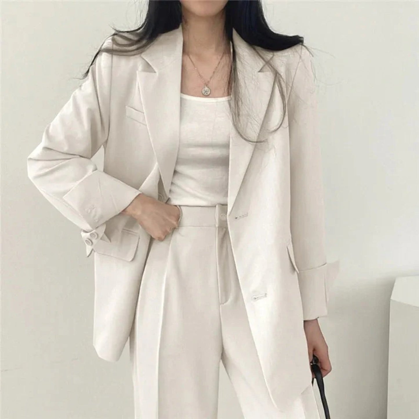 Élina | Ensemble Blazer Surdimensionné Décontracté Pour Femmes