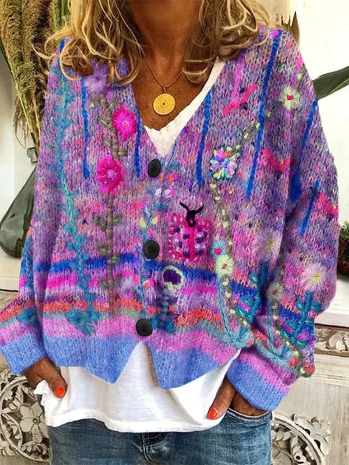 Cardigan Femme Douillet en Plaid