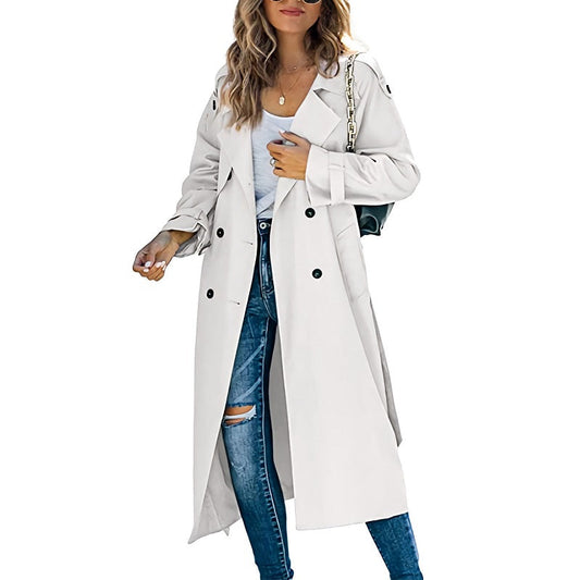 Trench Coat Féminin Doux et Chic pour Printemps - LuxeStyle