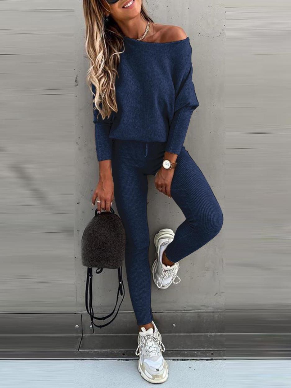 Tenue Féminine Noir Relaxe avec Pantalon Jogging