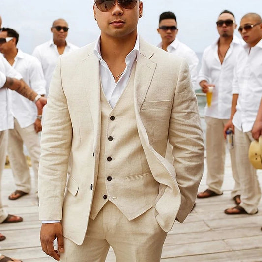 Costume Mariage Été Homme 3 Pièces Élégant - luxestyle