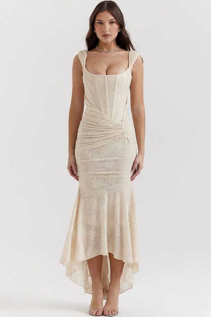 Robe de Soirée Élégante - Coupe Avantageuse en Tissu Doux pour Femme