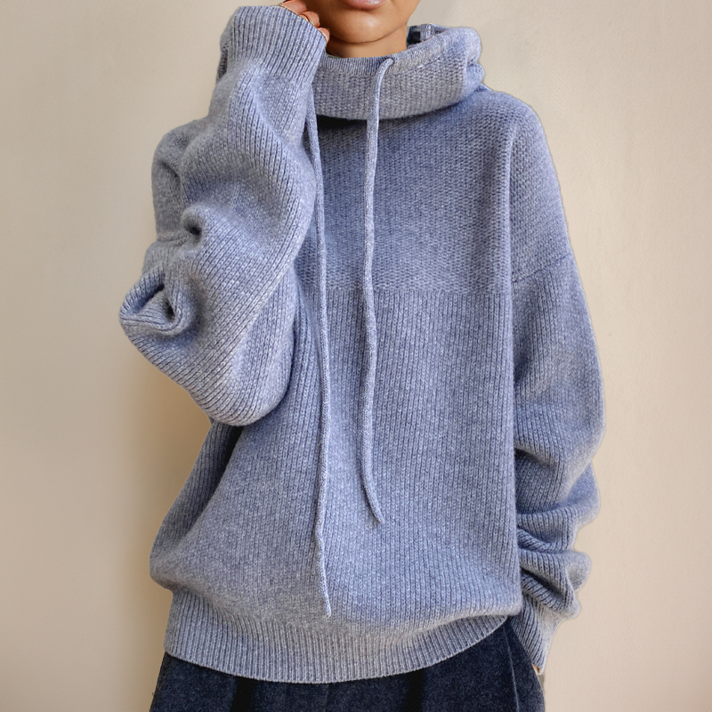 Pull Femme Hiver Vert Élégant