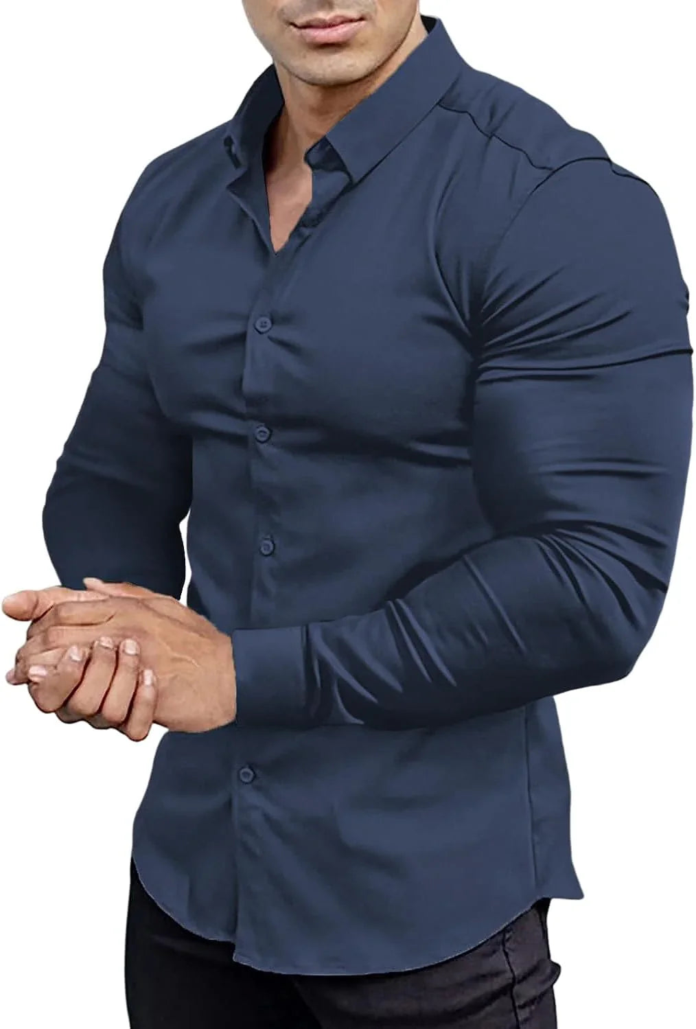 Chemise Homme Élégante Stretch pour Travail ou Soirée