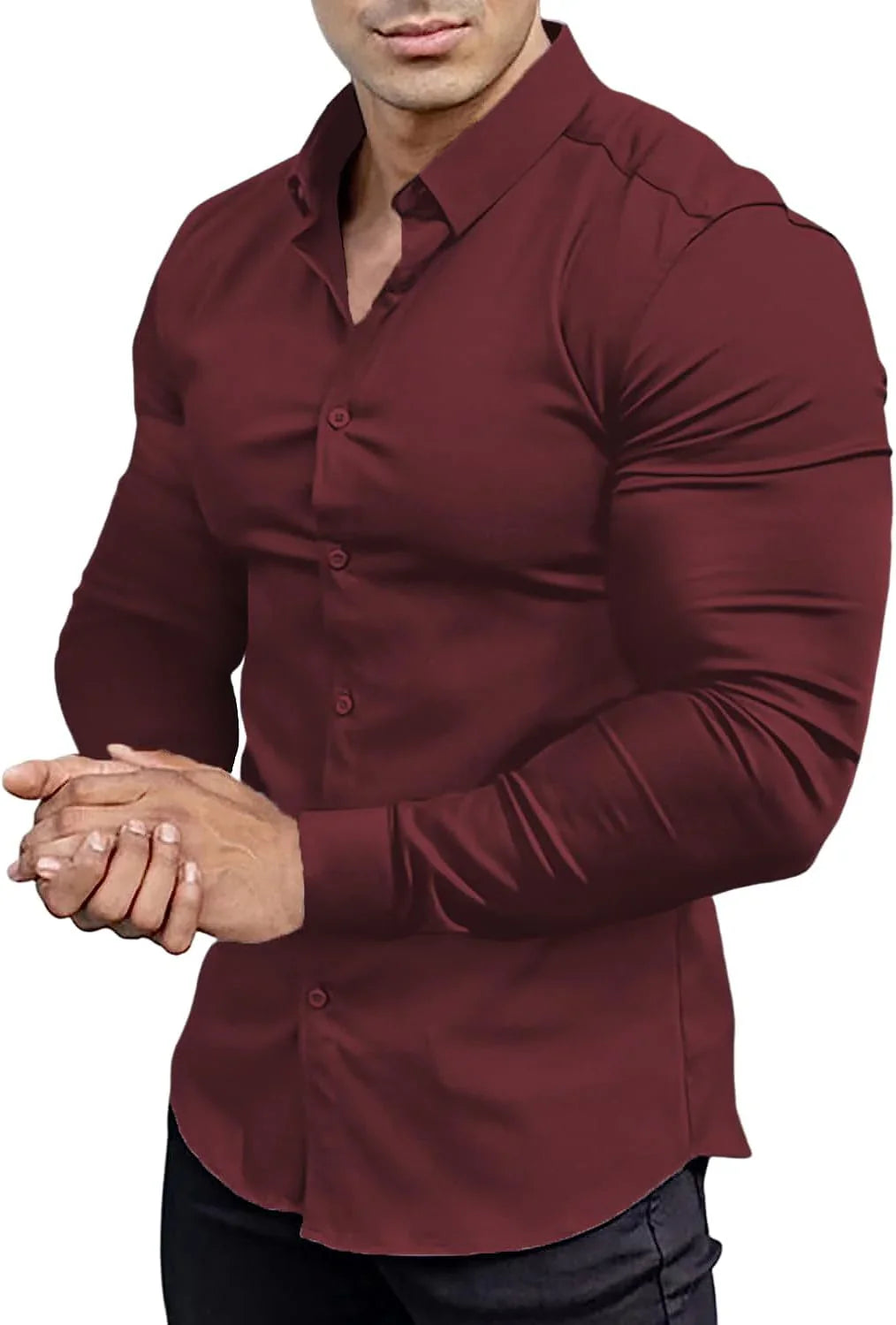 Chemise Homme Élégante Stretch pour Travail ou Soirée