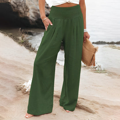 Pantalon Décontracté pour Femme avec Taille Élastique