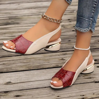 Sandales Femmes Chic à Talon Ouvert