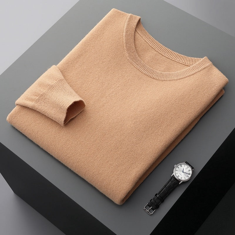 Pull Ras Du Cou Décontracté En Cachemire Pour Homme | Hiver