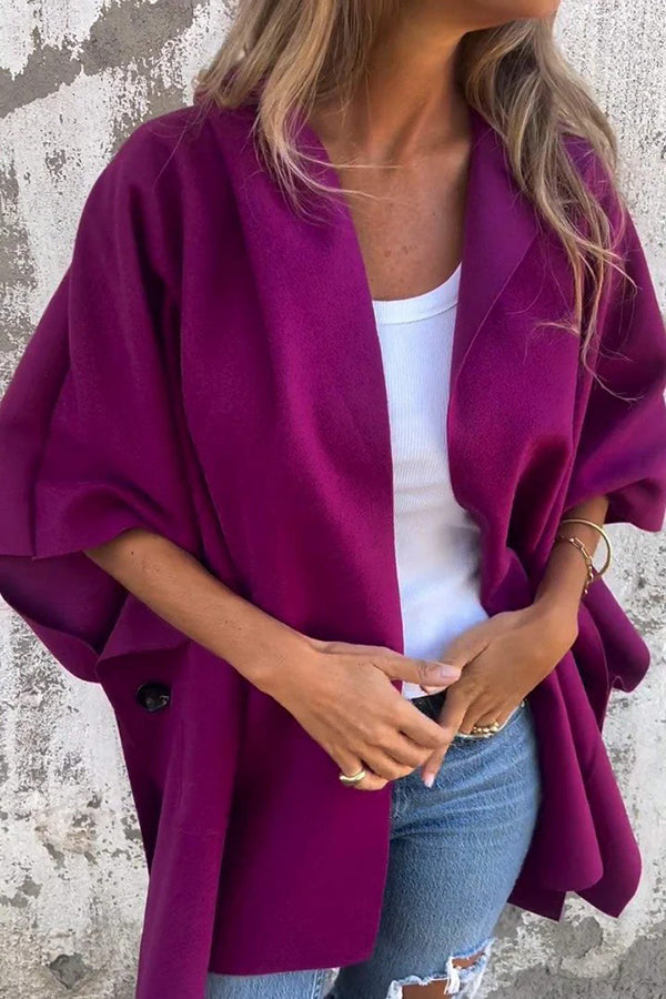 Manteau Femme Élégant À Poches Pour Automne