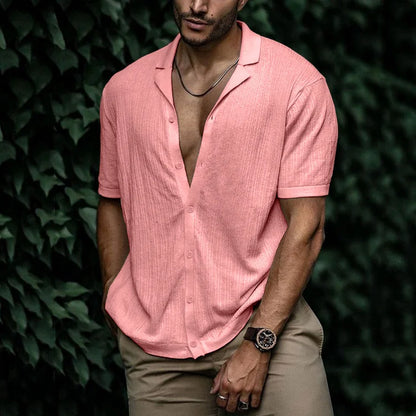 Chemise Homme Lin Léger - Chemise Été en Coton pour Un Style Détendu