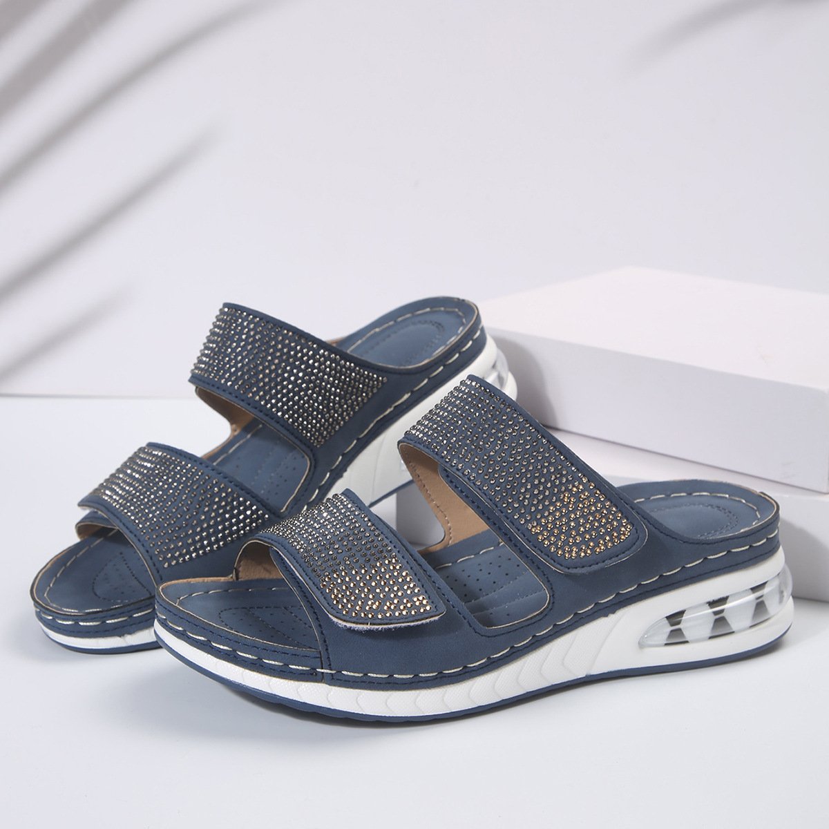 Sandales Plates Confortables avec Semelle Amortie