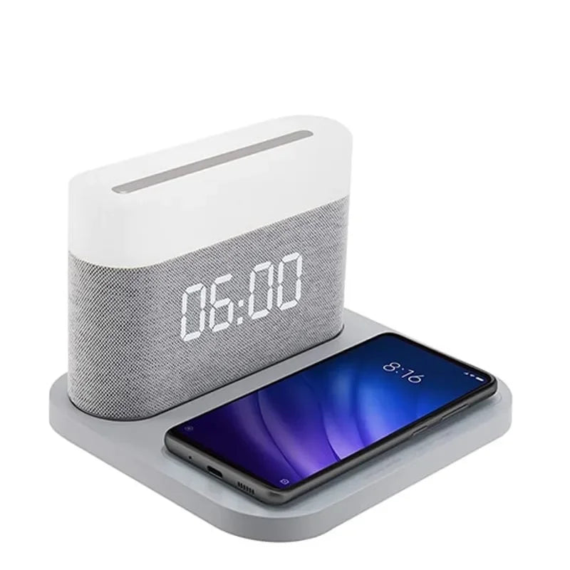 Chargeur sans Fil Rapide avec Réveil Intégré