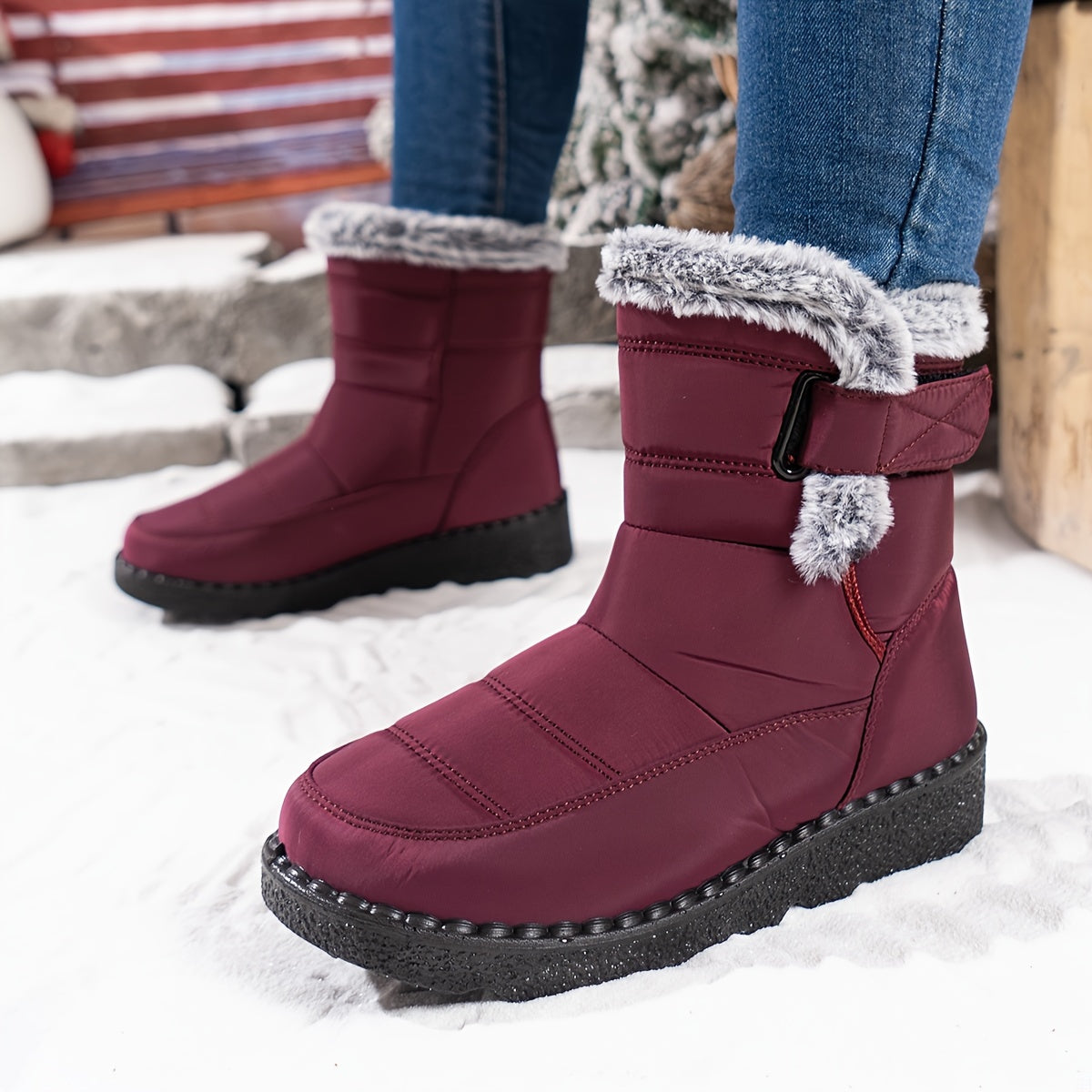 Bottes Hiver Femmes Imperméables et Confortables