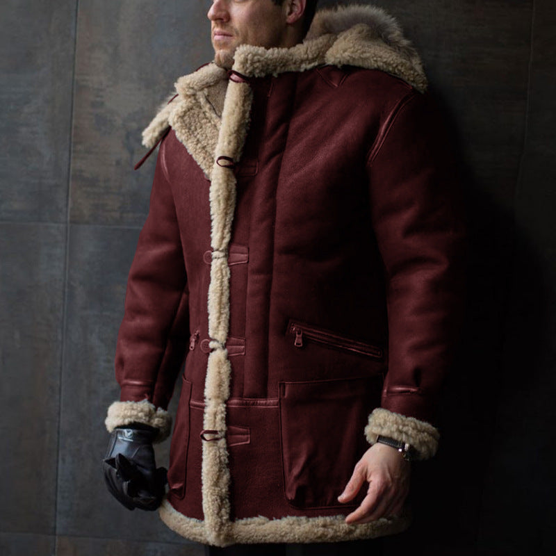 Doudoune Homme Hiver Élégante | Capuche & Col Roulé | Doublure Chaude - LuxeStyle