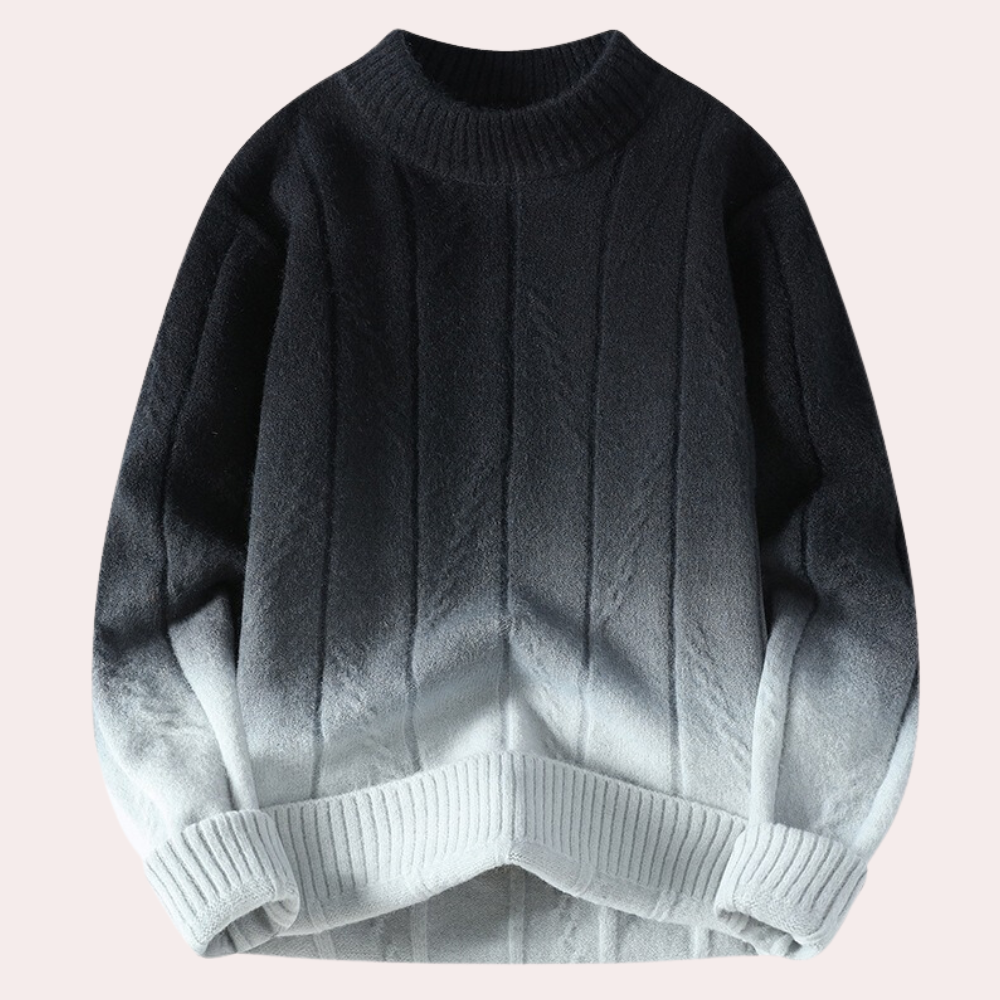 ALAN - Pull Moderne en Dégradé pour Hommes