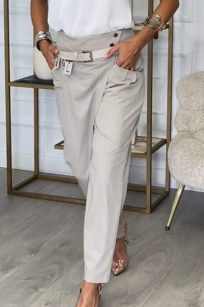 Pantalon Une Pièce Pour Femme Avec Détails Boutons | Décontracté