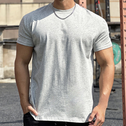 T-Shirt Sport Homme Coton Respirant Manches Courtes