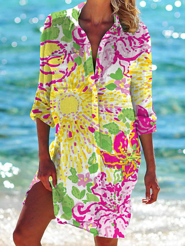 Robe de Plage Légère Été Femme