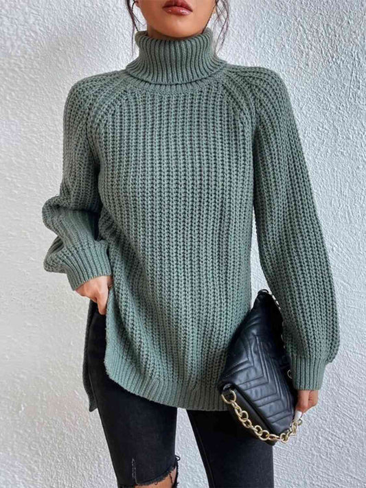 Pull Femme Élégant Col Roulé pour Hiver - LuxeStyle