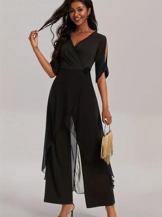 Robe Femme Élégante Asymétrique Décolletée - LuxeStyle