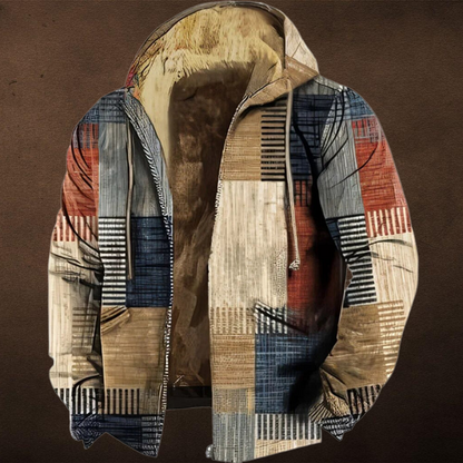 Veste Hiver Patchwork Chic pour Homme