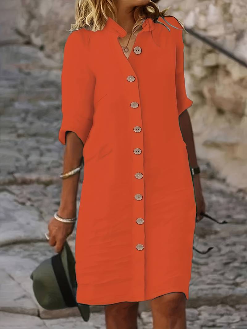 Robe Femme Chic Décontractée avec Coupe Droite et Confort Optimal