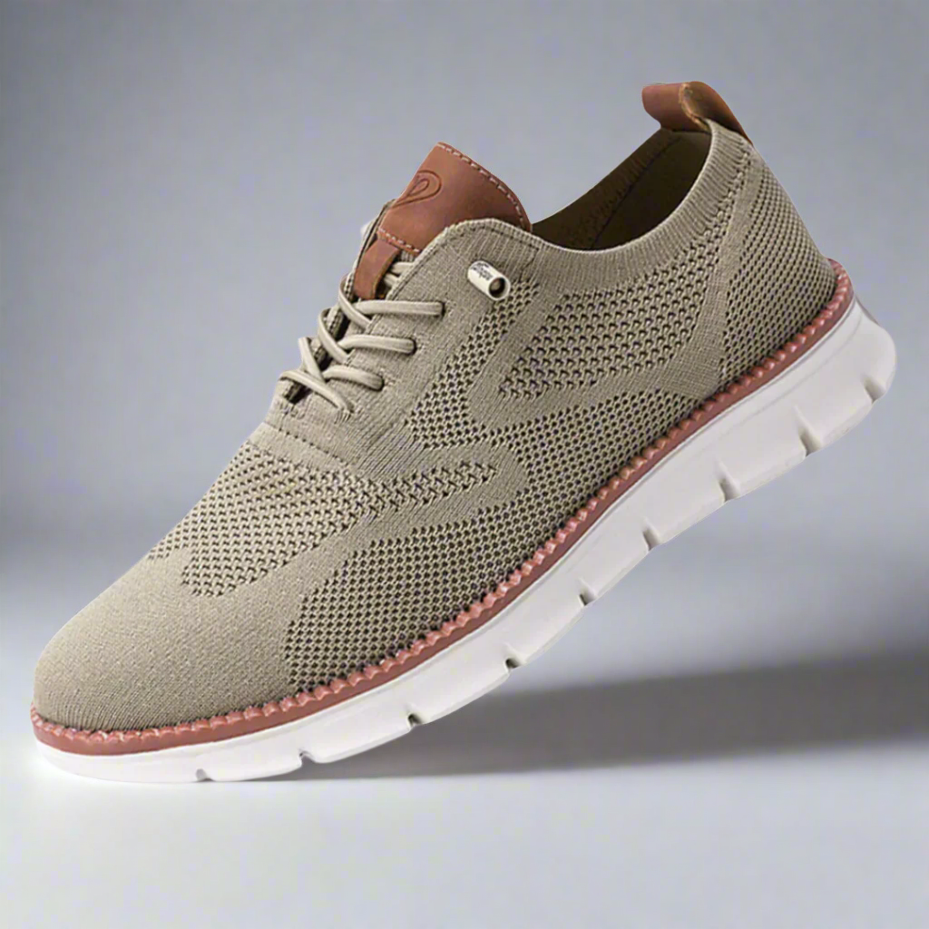 Chaussure running homme léger beige - LuxeStyle