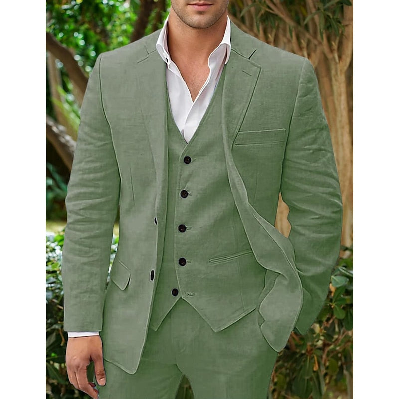 Costume Homme Marine Élégant 3 Pièces