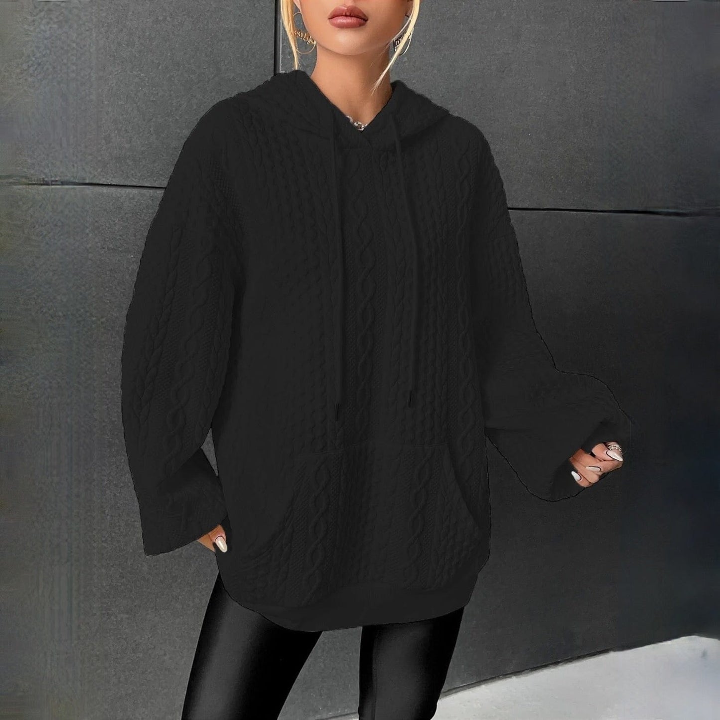 Pull Femme Hiver Élégant Fleurisé