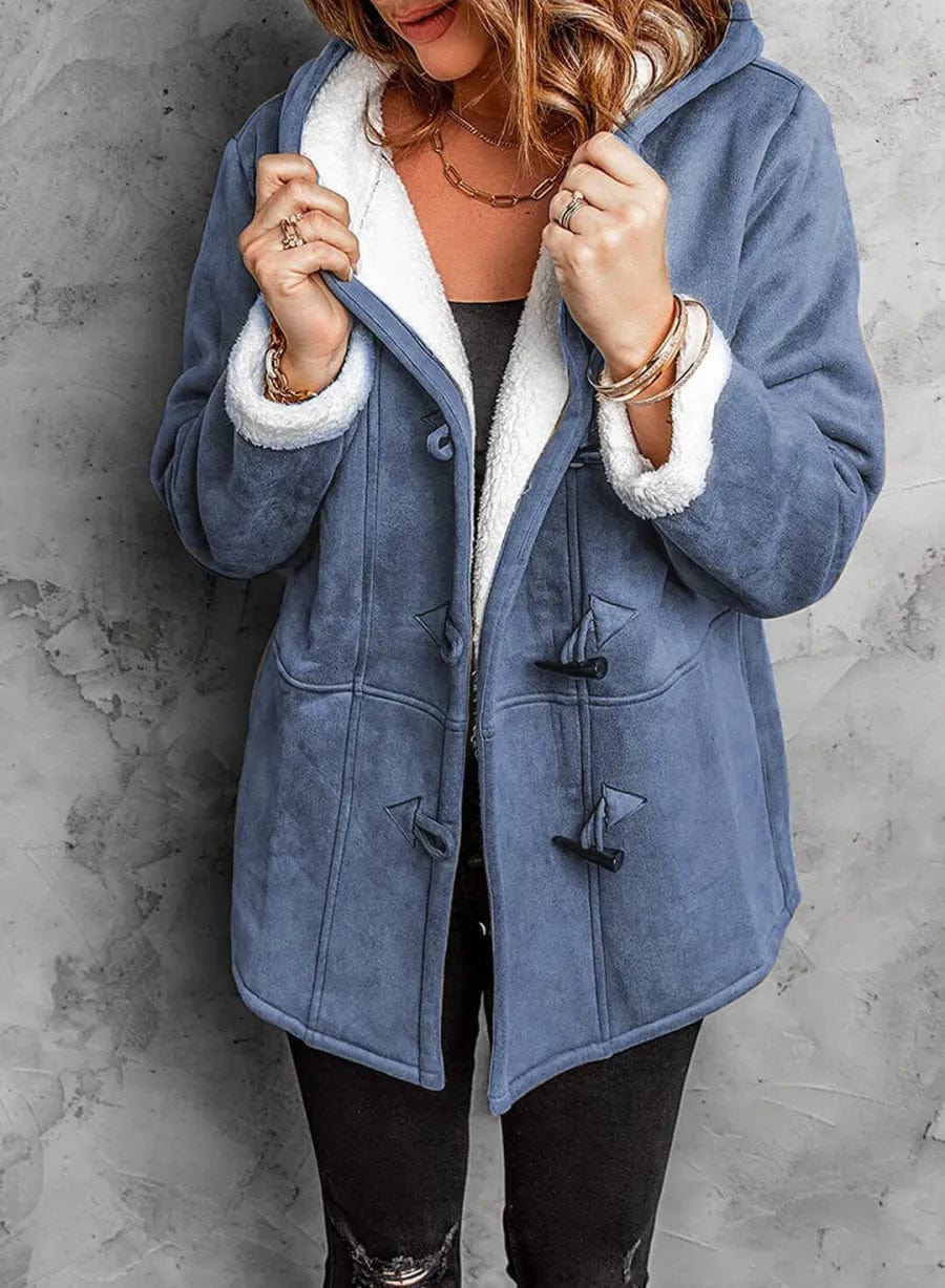 Veste Femme Élégante Hiver – Douillette, Capuche & Style Relaxe