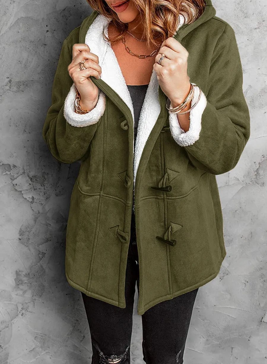 Veste Femme Élégante Hiver – Douillette, Capuche & Style Relaxe