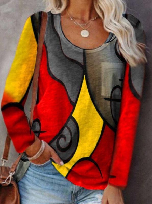 Blouse élégante à manches longues femme
