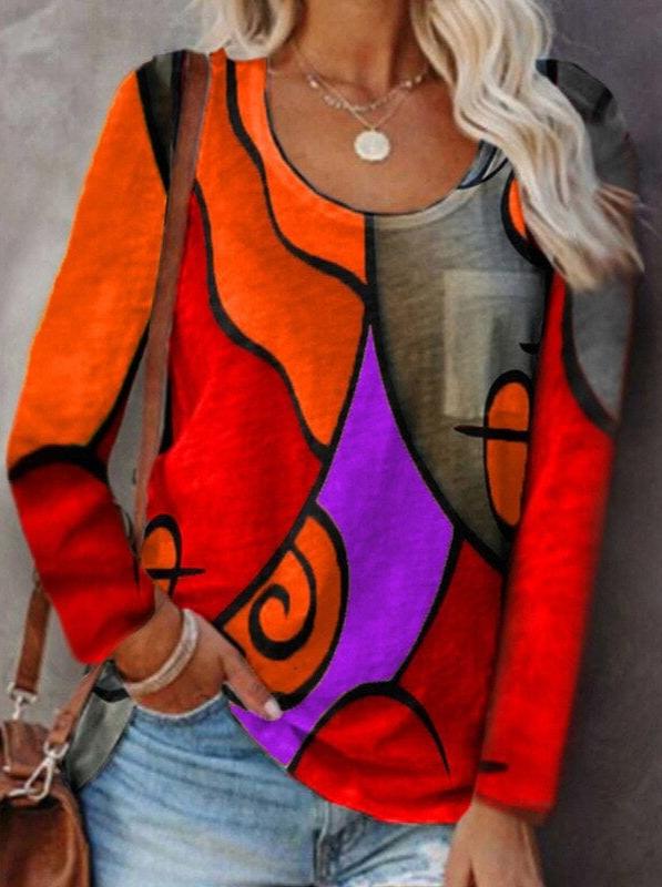 Blouse élégante à manches longues femme