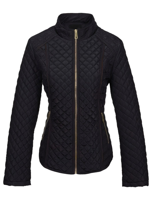 Veste Doudoune Matelassée Avec Fermeture Éclair Pour Femme | Hiver