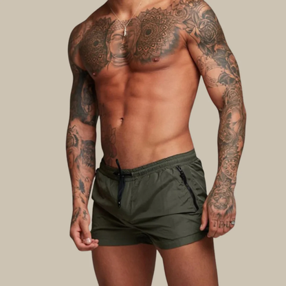 Short de Bain Homme Élégant avec Ceinture Réglable